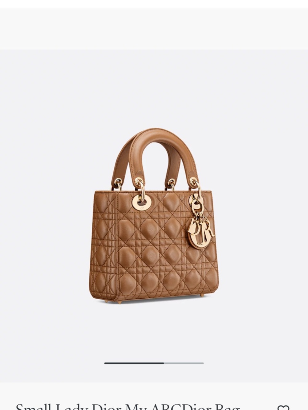 Dior Small Lady Dior MyABC Satchel in Tan Leather with Gold Hardware - Picture 4 of 14